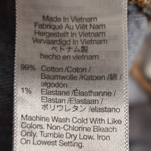 Madewell Jeans Perfect Vintage Straight Jean Women's 33 Blue Denim High Rise - Picture 12 of 12